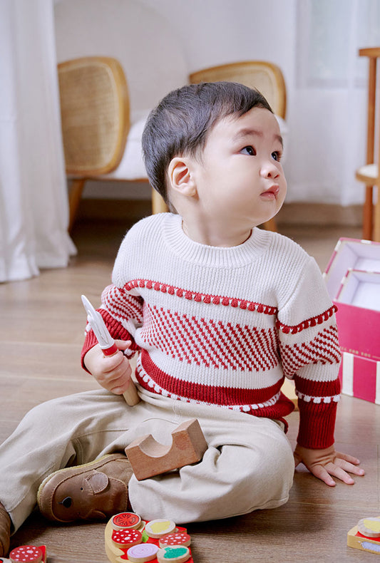 Avery Kids Sweater - Maroon