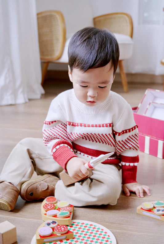 Avery Kids Sweater - Maroon