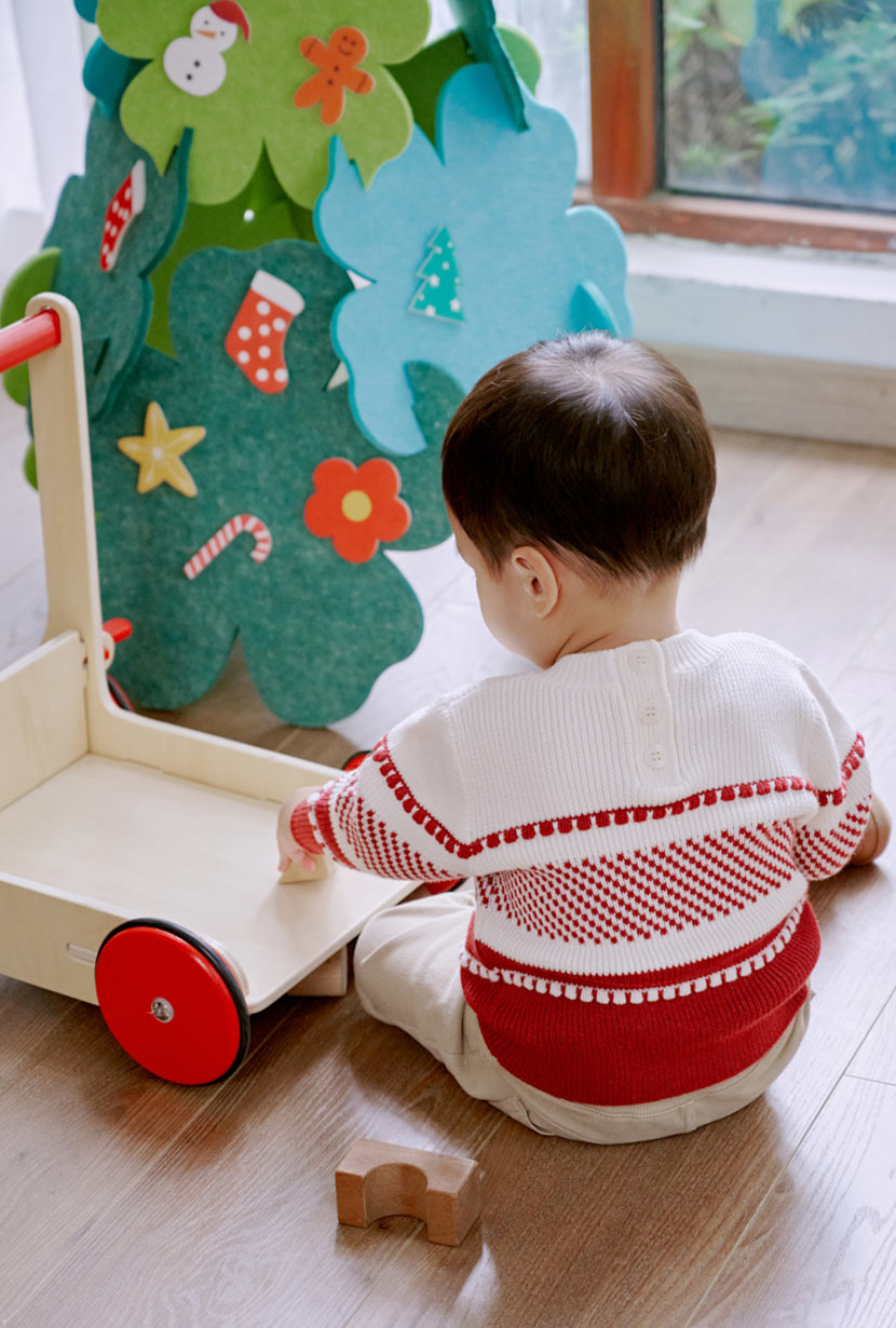Avery Kids Sweater - Maroon