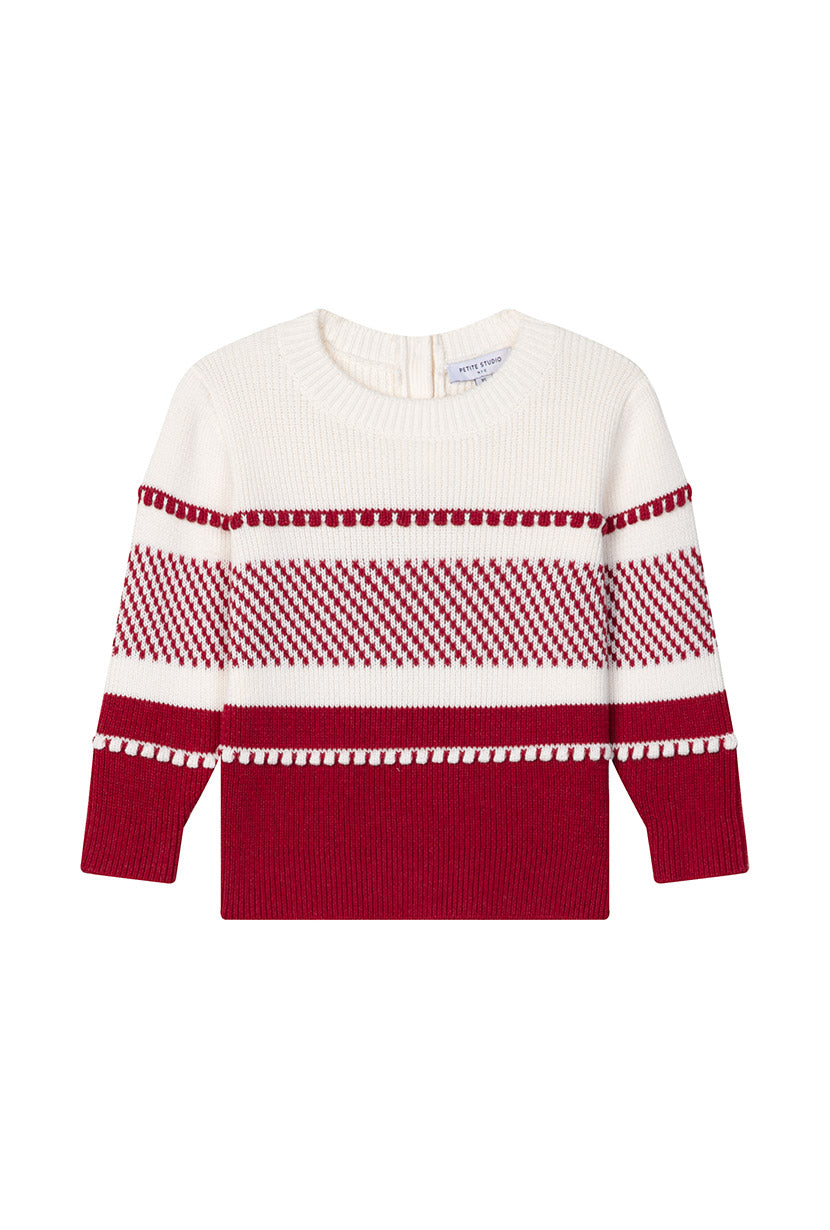Avery Kids Sweater - Maroon