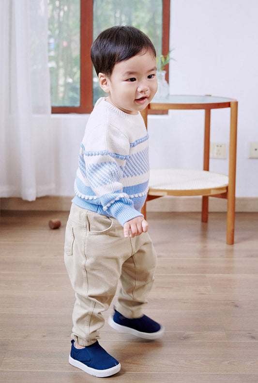 Avery Kids Sweater - Dusty Blue